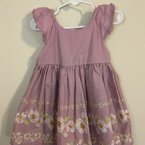 Floral Pink Kids Dress